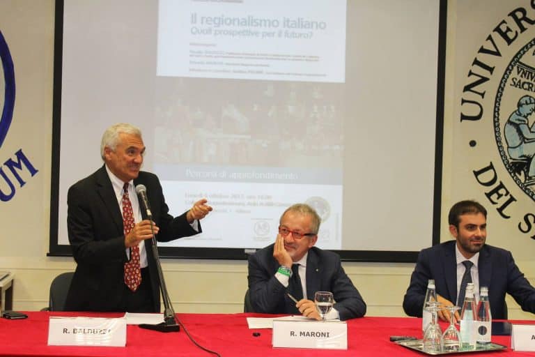 Regionalismo italiano - Prof. Renato Balduzzi, Roberto Maroni (2018)